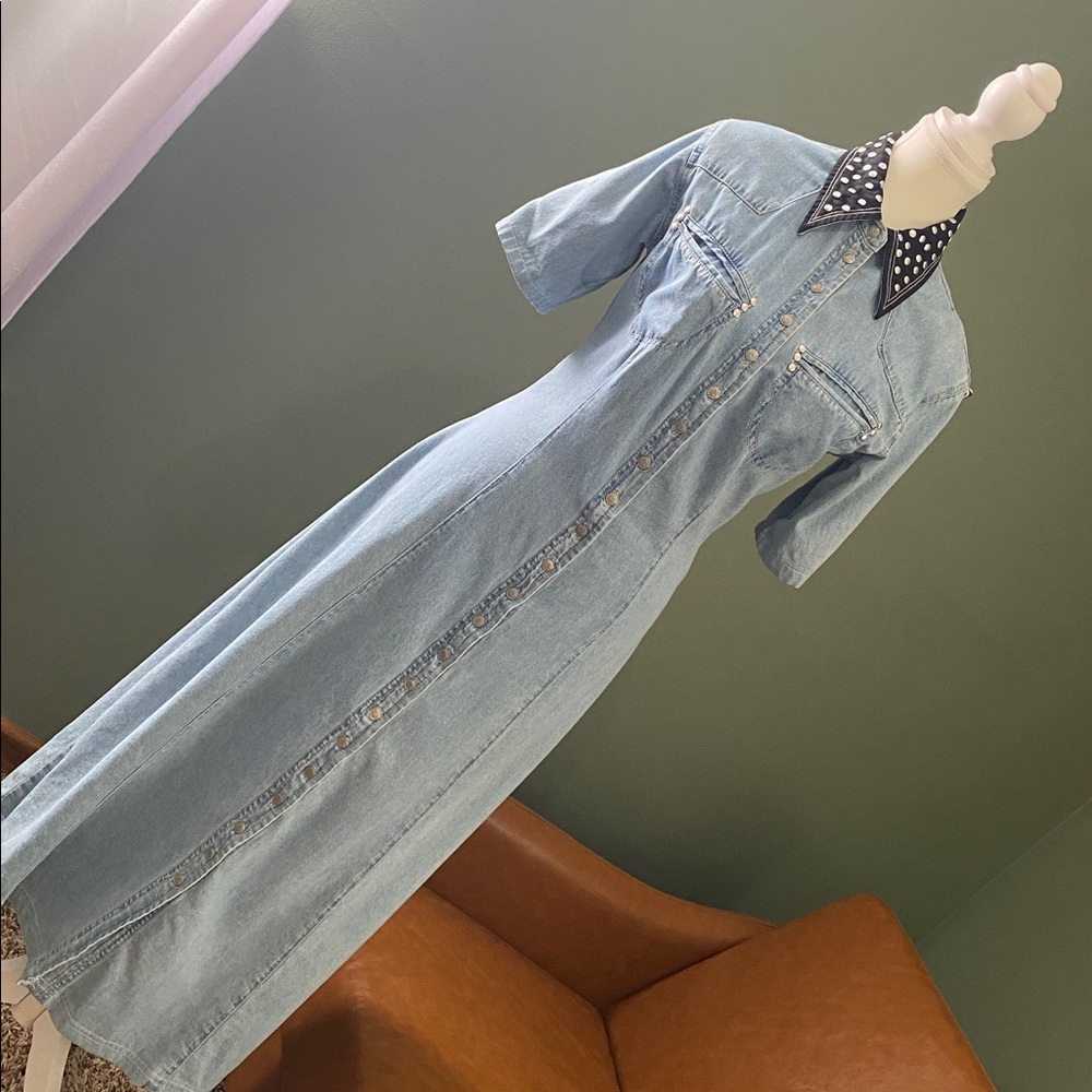 Vintage Used Brand denim western dress